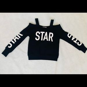 Bebe Girls Off Shoulder Sweater